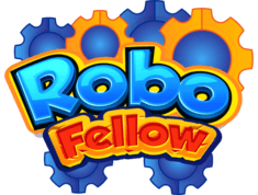RoboFellow logo, representing a mobile app that controls your robots by programming that is as simple as connecting blocks 